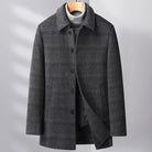 manteau homme hiver élégant avec gilet, manteau long en laine homme slim fit, veste formelle homme chaude hiver, manteau homme classe avec doublure matelassée, manteau professionnel homme chic et chaud









