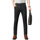 pantalon homme rayé, pantalon habillé premium, pantalon homme slim, pantalon homme élégant, pantalon de bureau homme
