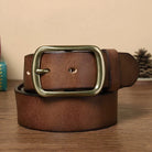 ceinture homme classique, ceinture en cuir véritable, accessoire homme élégant, ceinture intemporelle, ceinture de qualité