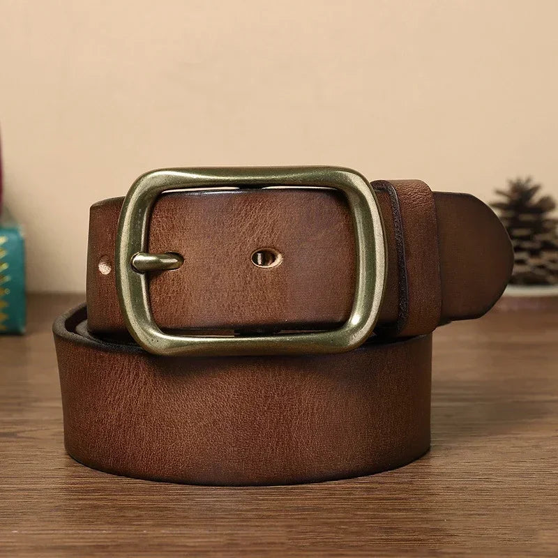 ceinture homme classique, ceinture en cuir véritable, accessoire homme élégant, ceinture intemporelle, ceinture de qualité