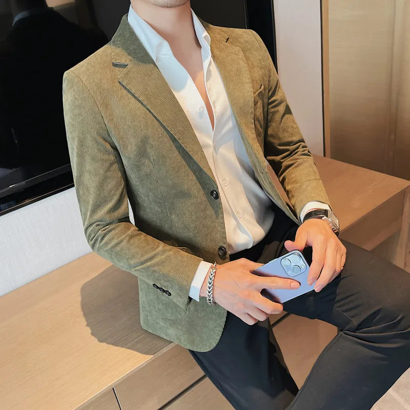 veste homme effet daim, veste homme slim fit, veste homme élégante, blazer homme, veste homme casual chic


