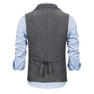 gilet homme à revers, gilet en polyester, gilet homme élégant, gilet décontracté, gilet polyvalent