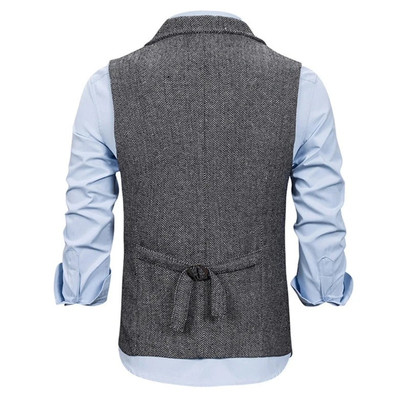 gilet homme à revers, gilet en polyester, gilet homme élégant, gilet décontracté, gilet polyvalent