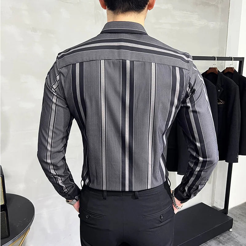 Chemise Habillée Homme, Chemise Rayée Homme, Chemise Habillée, Chemise Homme, Chemise à Rayures Homme, Chemise à Rayures, Chemise