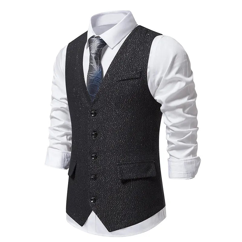 gilet homme formel, gilet homme élégant, gilet homme polyester, veste sans manches homme, gilet homme casual chic







