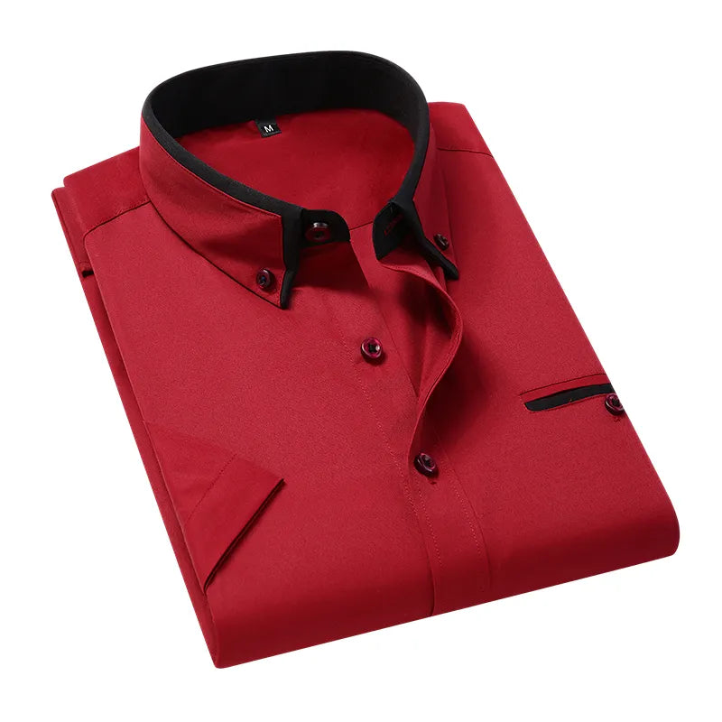 Chemise Homme Manches Courtes, Chemise Sociale Homme, Chemise à Manches Courtes, Chemise Sociale, Chemise Homme, Chemise Courte, Chemise