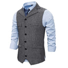 gilet homme à revers, gilet en polyester, gilet homme élégant, gilet décontracté, gilet polyvalent
