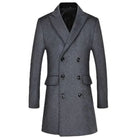 Manteau homme croisé uni, Long manteau homme, Long manteau homme, Manteau homme, Manteau homme, Modèle de thème