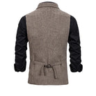 gilet homme à revers, gilet en polyester, gilet homme élégant, gilet décontracté, gilet polyvalent
