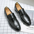 mocassin homme élégant, mocassin en cuir verni, chaussure casual chic, mocassin confortable, mocassin homme de luxe