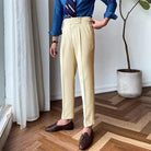 pantalon tailleur italien, pantalon homme élégant, pantalon homme style italien, pantalon habillé homme, pantalon homme premium