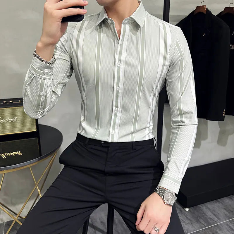 Chemise Habillée Homme, Chemise Rayée Homme, Chemise Habillée, Chemise Homme, Chemise à Rayures Homme, Chemise à Rayures, Chemise