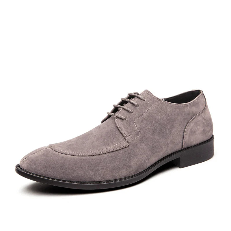 chaussure homme daim, chaussure derby marron, chaussure de ville élégante, chaussure homme bout cousu, chaussure formelle daim