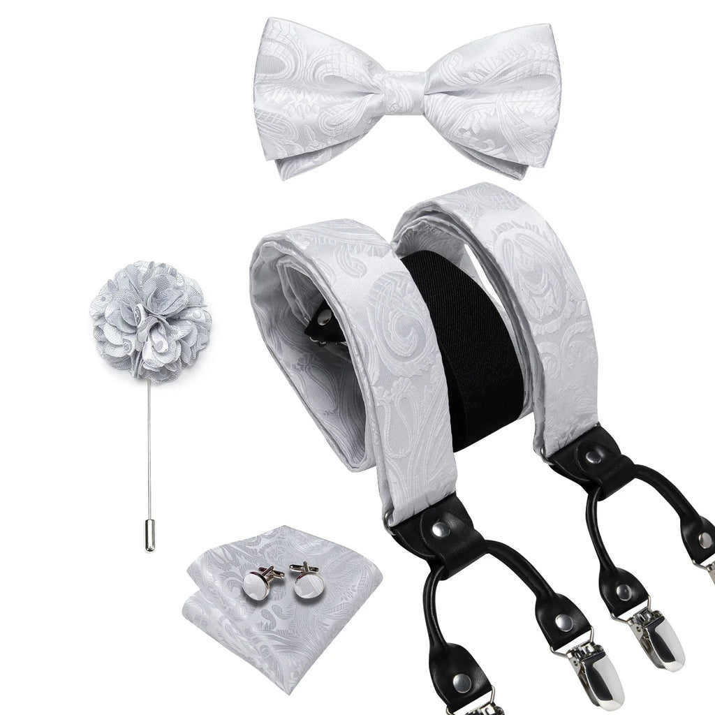 bretelles homme imprimées, ensemble luxe homme, accessoire homme élégant, bretelles soie, coffret cadeau homme