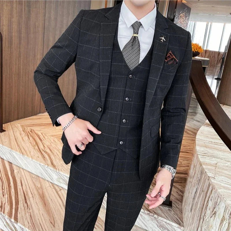 Costume Homme, Costume Homme Complet, Costume Homme Classique, Costume Homme Carreaux, Costume Carreaux, Costume