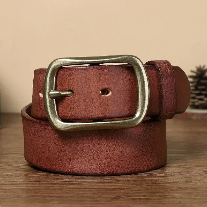 ceinture homme classique, ceinture en cuir véritable, accessoire homme élégant, ceinture intemporelle, ceinture de qualité