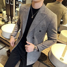 Veste Homme Style Britannique, Veste Croisée Élégante, Veste Homme Hiver Slim Fit, Blazer Homme Luxe, Veste Formelle pour Homme









