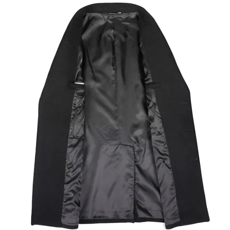 Manteau homme croisé uni, Long manteau homme, Long manteau homme, Manteau homme, Manteau homme, Modèle de thème