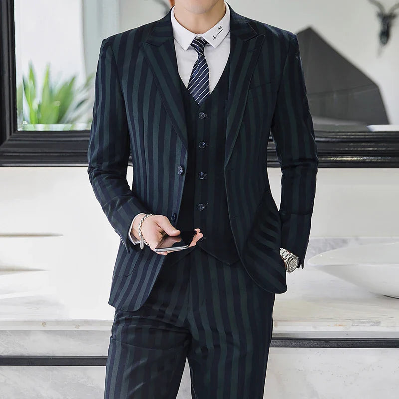 costume rayé, Costume Homme Rayé, Costume Homme, Costume 3 Pièces Slim Fit, Costume 3 Pièces Rayé, costume 3 Pièces, Costume