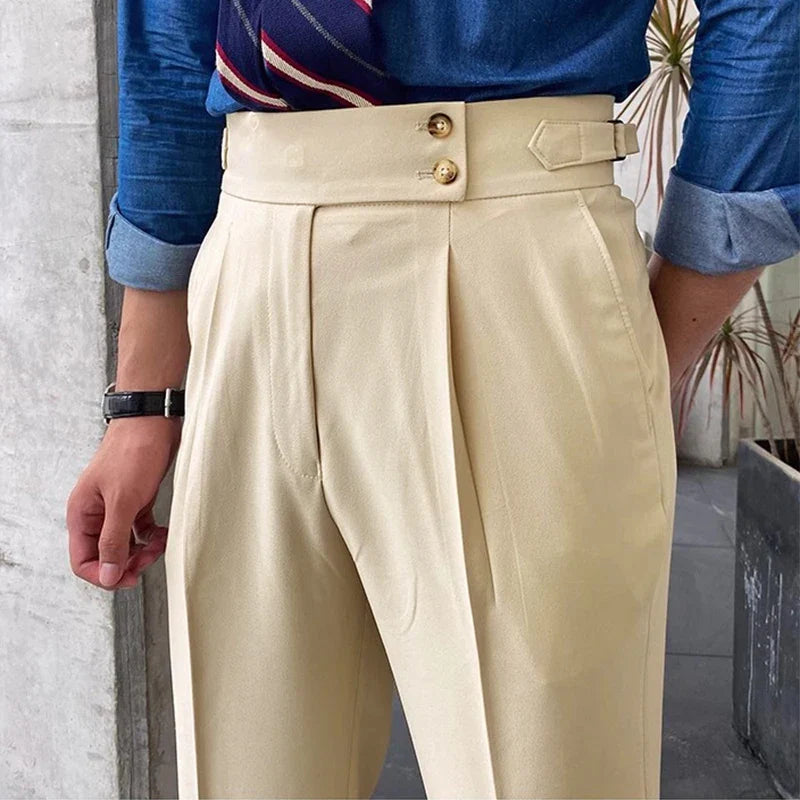 pantalon tailleur italien, pantalon homme élégant, pantalon homme style italien, pantalon habillé homme, pantalon homme premium