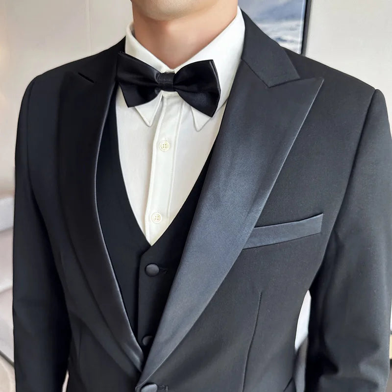 Smoking homme slim, Tenue de gala homme, Costume de mariage formel, Smoking premium, Tenue de soirée homme







