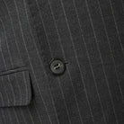 Costume Croisé Homme Rayures Craie Gris Anthracite, Costume Homme Slim, Costume Homme, Costume