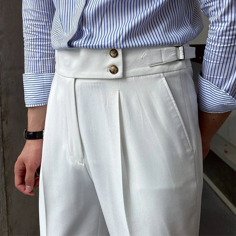 pantalon tailleur italien, pantalon homme élégant, pantalon homme style italien, pantalon habillé homme, pantalon homme premium