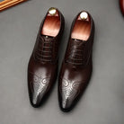 chaussure richelieu homme, chaussure homme perforée, chaussure de ville marron, chaussure formelle originale, chaussure homme bout pointu