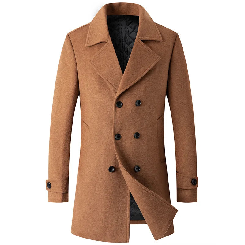 Manteau homme croisé lisse, Long manteau homme, Long manteau homme, Manteau homme, Manteau homme, Modèle de thème







