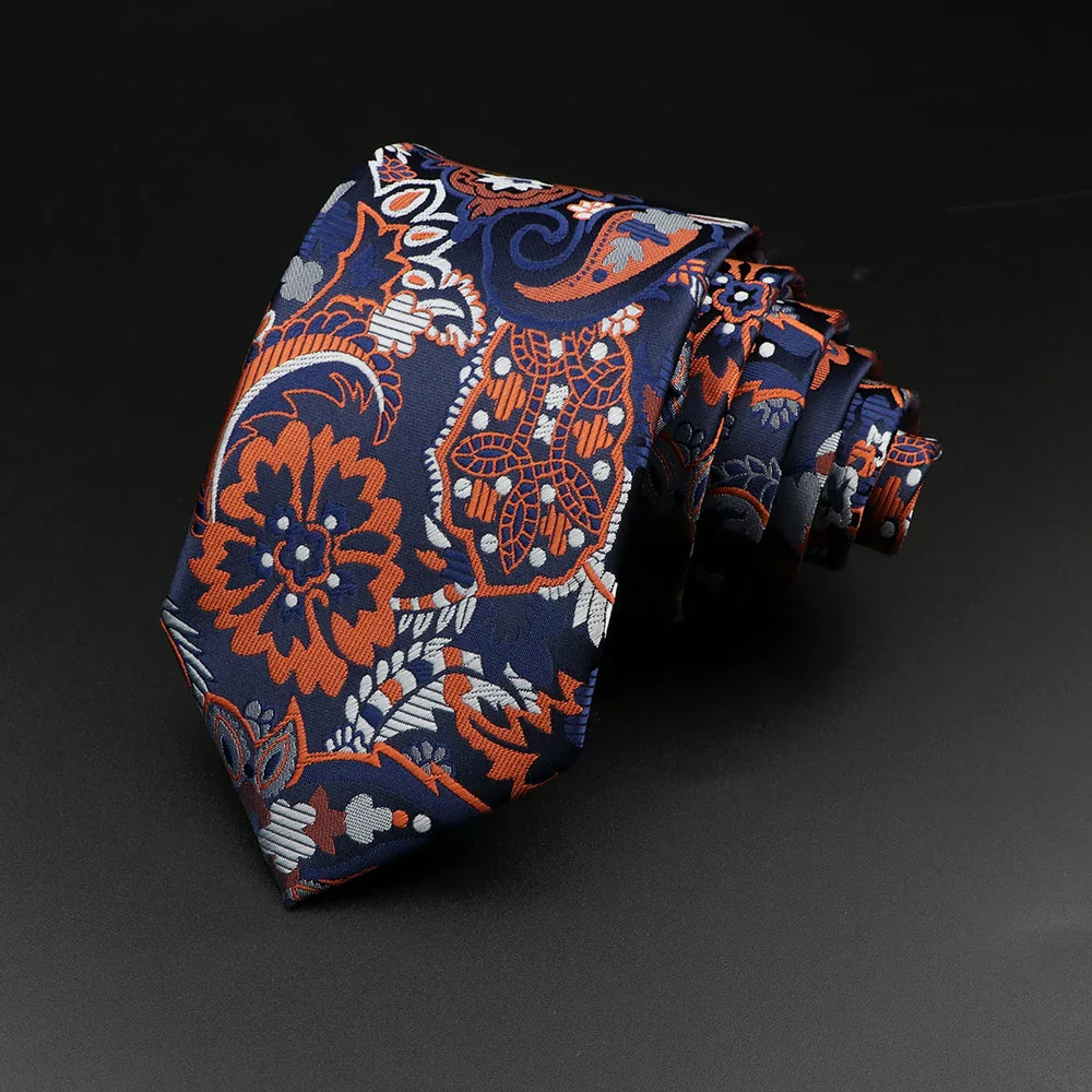 cravate florale imprimée, cravate en polyester premium, accessoire homme élégant, cravate motif exclusif, cravate sophistiquée