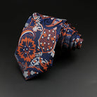 cravate florale imprimée, cravate en polyester premium, accessoire homme élégant, cravate motif exclusif, cravate sophistiquée
