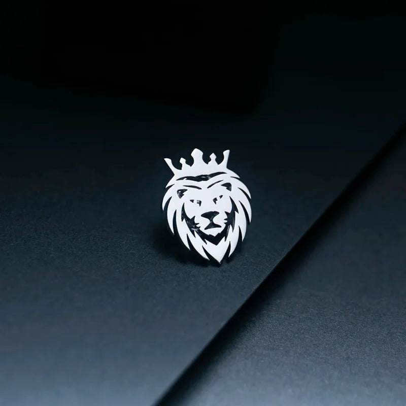 broche homme lion, broche costume élégante, accessoire homme, broche originale, bijou homme force