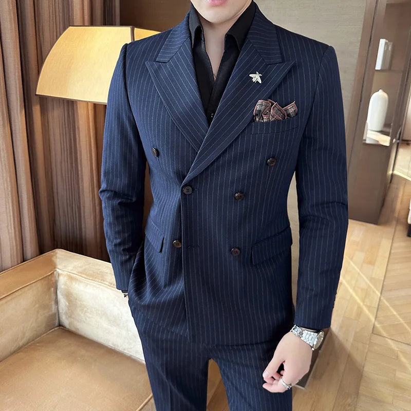 Ensemble 3 Pièces Homme, Costume Slim, Costume Maximus, Costume Homme, Costume 3 Pièces Rayé, Costume 3 Pièces Moderne, Costume 3 Pièces Croisé Rayé, Costume 3 Pièces Croisé, Costume 3 Pièces Coupe Slim, costume 3 Pièces, Costume