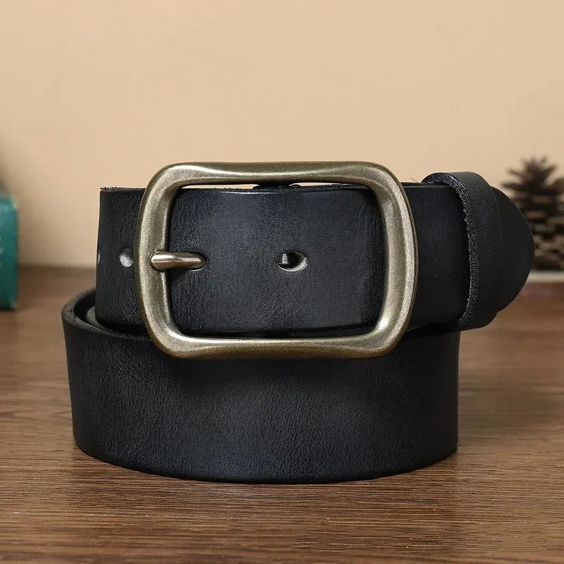 ceinture homme classique, ceinture en cuir véritable, accessoire homme élégant, ceinture intemporelle, ceinture de qualité