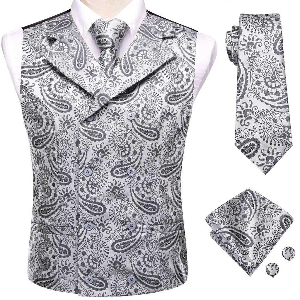 ensemble gilet homme, gilet homme croisé, gilet imprimé homme, tenue formelle homme, accessoires costume homme