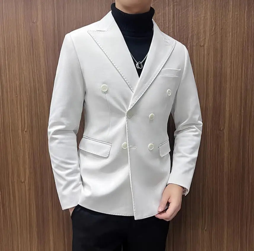 Veste Homme Croisée, Veste Élégante pour Homme, Veste Casual Chic Homme, Veste Professionnelle Homme, Veste Coton Polyester Homme







