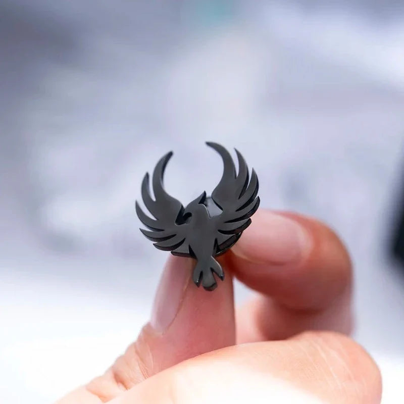 broche homme, broche phénix, accessoire costume élégant, broche unique, bijou homme formel