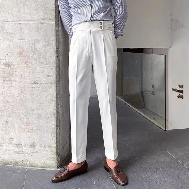 pantalon tailleur italien, pantalon homme élégant, pantalon homme style italien, pantalon habillé homme, pantalon homme premium