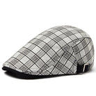 béret homme carreaux, béret en coton, accessoire homme vintage, béret design rétro, béret ajustable homme