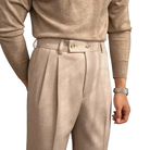 pantalon tailleur style anglais, pantalon homme élégant, pantalon slim homme, pantalon homme taille haute, pantalon de costume classique
