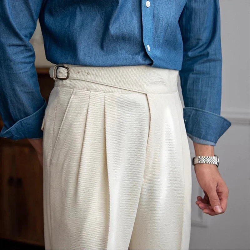 pantalon tailleur homme, pantalon homme élégant, pantalon slim habillé, pantalon homme polyester, pantalon de bureau homme