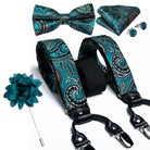 bretelles homme imprimées, ensemble luxe homme, accessoire homme élégant, bretelles soie, coffret cadeau homme