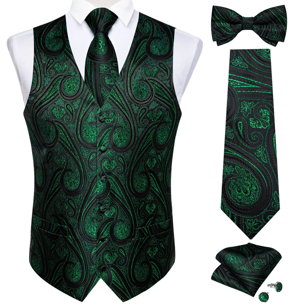 ensemble gilet homme, gilet homme imprimé, gilet costume floral, gilet homme soie, tenue formelle homme