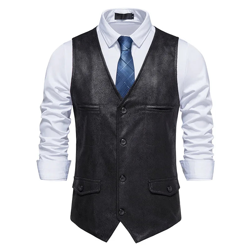 gilet homme vintage, gilet homme rétro, gilet homme élégant, veste sans manches vintage, gilet homme 4 poches








