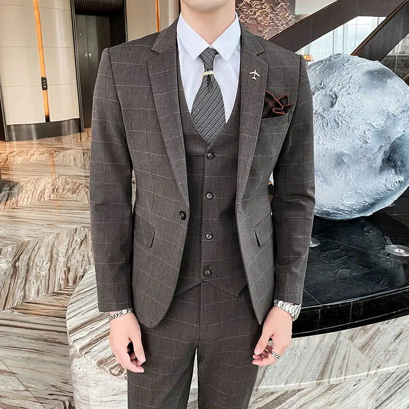 Costume Homme, Costume Homme Complet, Costume Homme Classique, Costume Homme Carreaux, Costume Carreaux, Costume