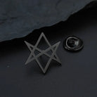 broche homme, broche étoile, accessoire costume, broche élégante, bijou homme argenté