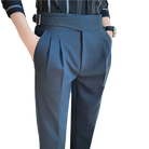 pantalon tailleur ajustable, pantalon homme slim, pantalon taille haute homme, pantalon homme élégant, pantalon de costume ajustable