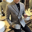 Veste Homme Style Britannique, Veste Croisée Élégante, Veste Homme Hiver Slim Fit, Blazer Homme Luxe, Veste Formelle pour Homme









