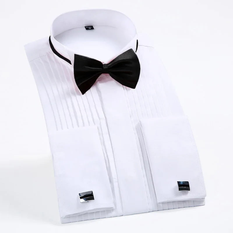 Chemise Élégante Homme, Chemise Smoking Homme, Chemise pour Smoking Homme, Chemise de Smoking Homme, Chemise Blanche de Cérémonie, Chemise