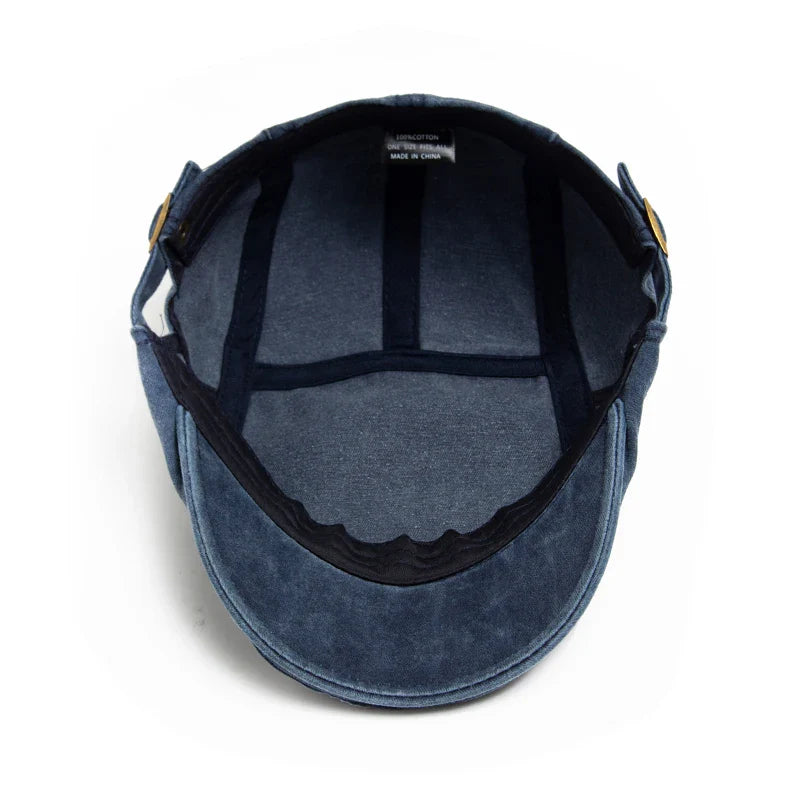 béret homme jean, béret en coton, casquette style jean, béret résistant, accessoire homme élégant